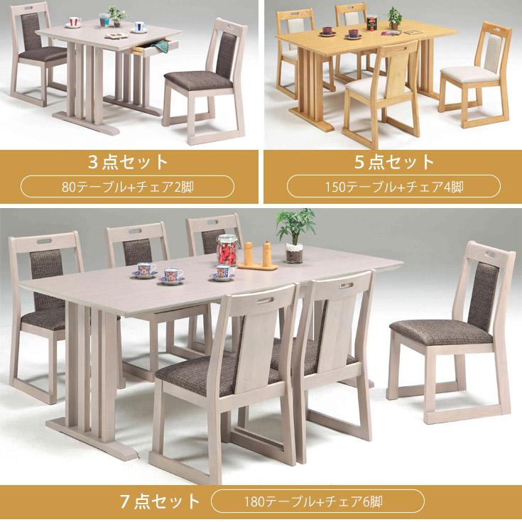 ダイニングテーブルセット 2人 3点セット 2人掛け ダイニングテーブル おしゃれ 2人用 80cm幅 ダイニングセット | ブランド登録なし | 04