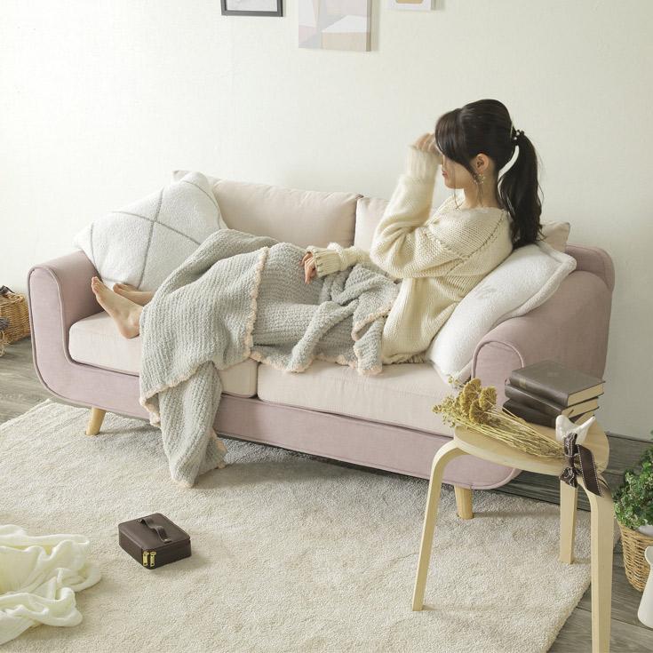 ソファ ソファー SOFA 布製 2人掛け リビング家具 背もたれ