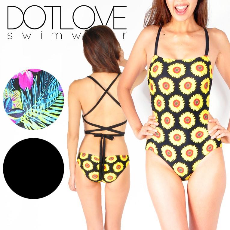 水着 ビキニ レディース Dotlove Cross Back One Piece クロス バック ワンピース 女性用 フリル タンキニ サロペット Ae6i Ocb Idt Shop 通販 Yahoo ショッピング