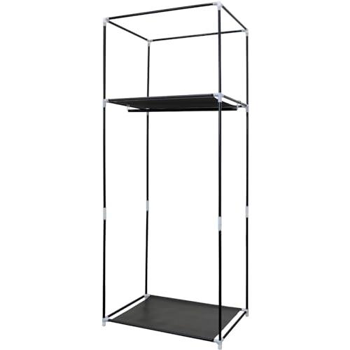 トレードワン ハンガーラック 棚 カバー付き ほこりよけ 軽量 パイプハンガー 高