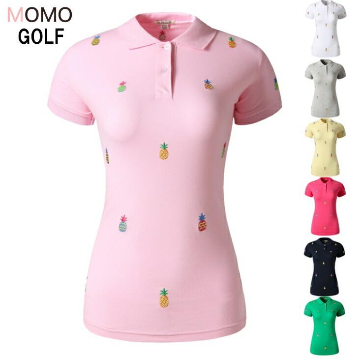 レディースゴルフウエアポロシャツ 速乾通気性素材 スリムゴルフウエア ゴルフウエア ゴルフ女子ゴルフファッションゴルフウエア アラサーゴルフコーデ