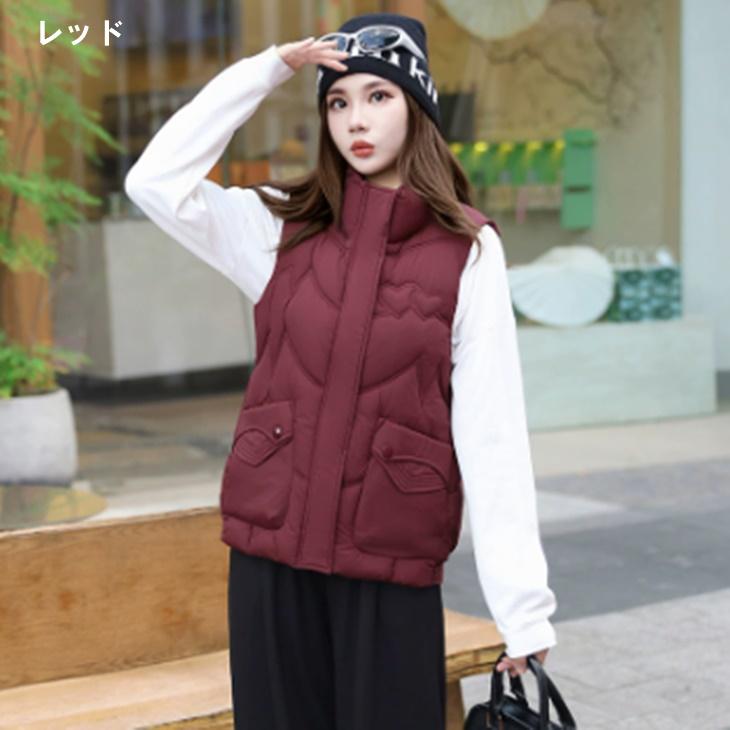 大きいサイズ レディースゴルフウエア 軽量ダウンベスト 温かゴルフ
