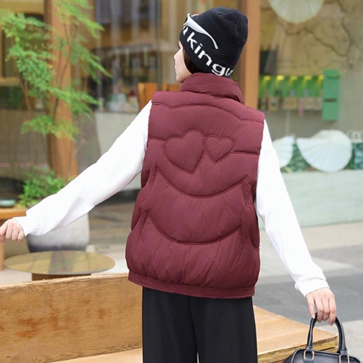 大きいサイズ レディースゴルフウエア 軽量ダウンベスト 温かゴルフ