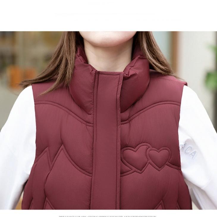 大きいサイズ レディースゴルフウエア 軽量ダウンベスト 温かゴルフ