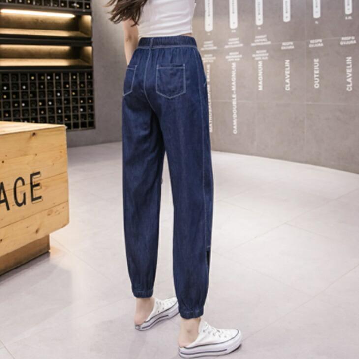 贅沢屋の カジュアルルーズパンツ デニムパンツパンツカジュアル 秋冬パンツコーデ アラサーファッション アラフォーコーデ アラフォーファッションコーデ 丈夫なpuレザー その他ボトムス パンツ サイズ L M相当 Www We Job Com