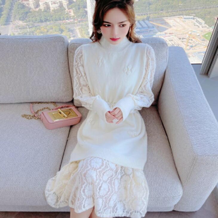 消費税無し 春ワンピ ボトムウエストニットワンピース アラサーファッションコーデ 大人ファッション きれかわワンピ 清楚ワンピカジュアル フレグランス ワンピ 綺麗ワンピ ワンピース サイズ S Xs相当