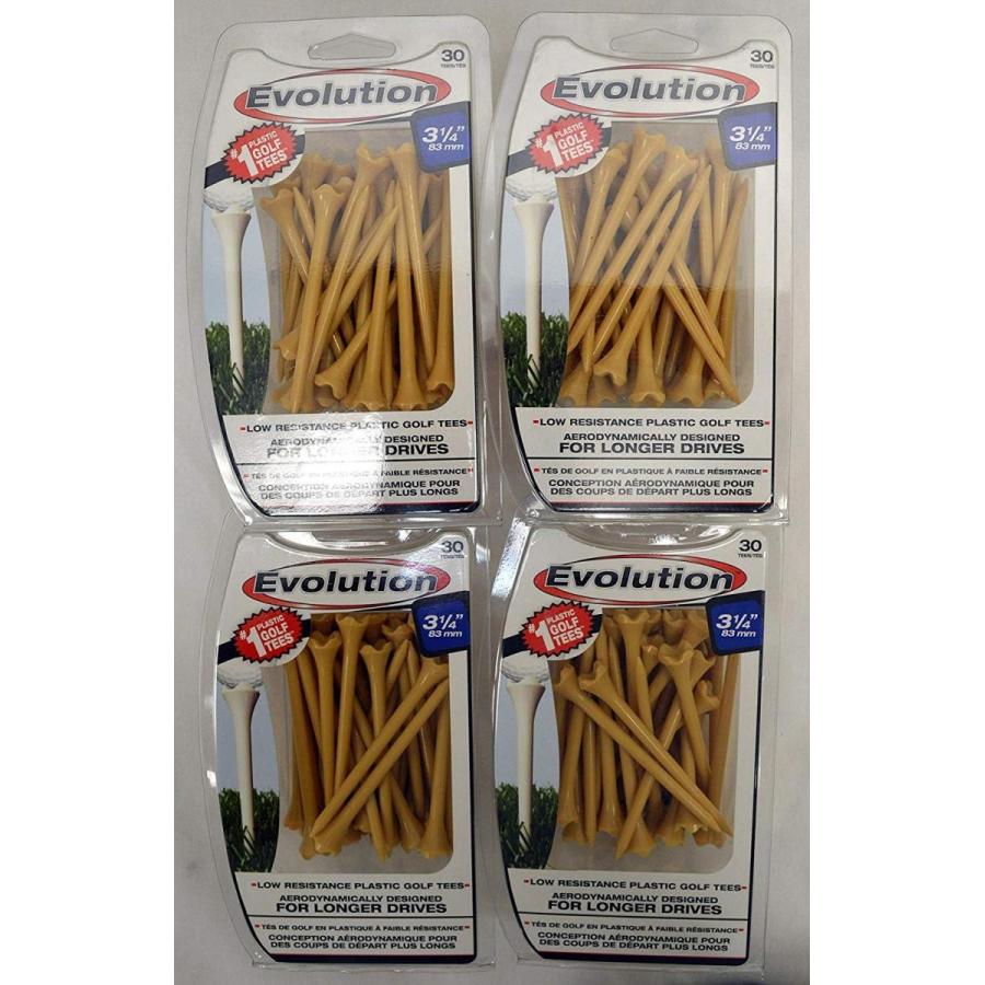 海外正規品 Pride Tee Evolution Golf Tees 3 1 4 Natural 4 Packs Of 30 118 限定製作 Zhuwenlin Com