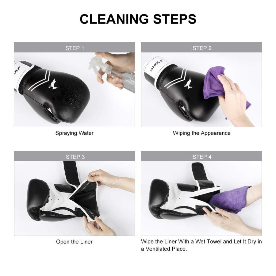 Trideer Essential Gel Boxing Kickboxing Training Gloves Black White Www Cnrfoodsltd Com