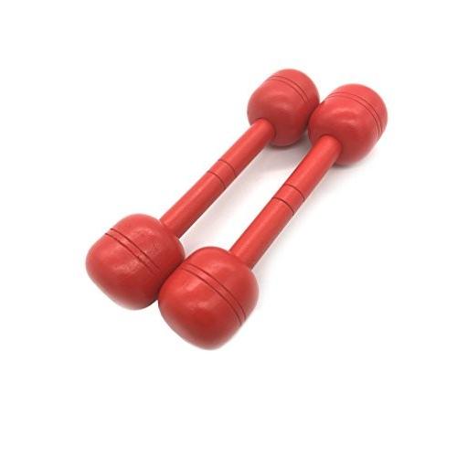 限定価格セール! Silfrae Kids Dance Gym Exercise Dumbbell 2pcs (Wood, Red-S), Z-CRAFT ab743daf