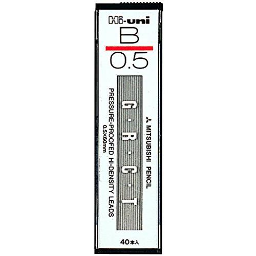 三菱鉛筆 シャープペン芯 ハイユニ 0.5 B 10個 HU05300B