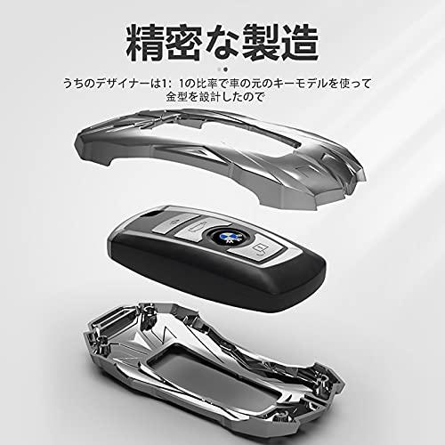 LEKE 金属インテリジェントキーケース,1 2 3 4 5 6 7 シリーズ X3 X4 Z4 専用,高質な亜鉛合金材質の斬新な機甲設計で耐衝撃、ス|3721|02