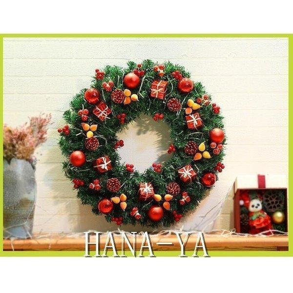 保存版 クリスマスリース ドア飾り クリスマス飾り 玄関飾り 直径50cm Christmasおしゃれ22新作 壁掛け 店舗用 法人用 装飾