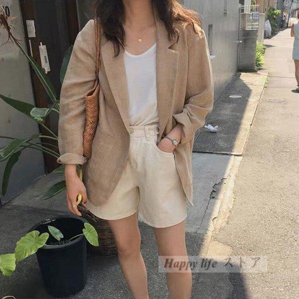 スーツジャケット レディース 春秋 テーラードジャケット 綿麻混 春コート 無地 韓国風 アウター おしゃれ 通勤 ビジネス 入学式 卒業式 春新作 Zupbok3bkf Limpiexpress Com