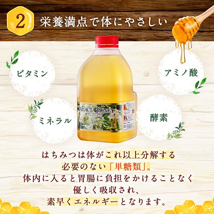 熊手のはちみつ はちみつ 業務用 中国産アカシア純粋はちみつ 2kg