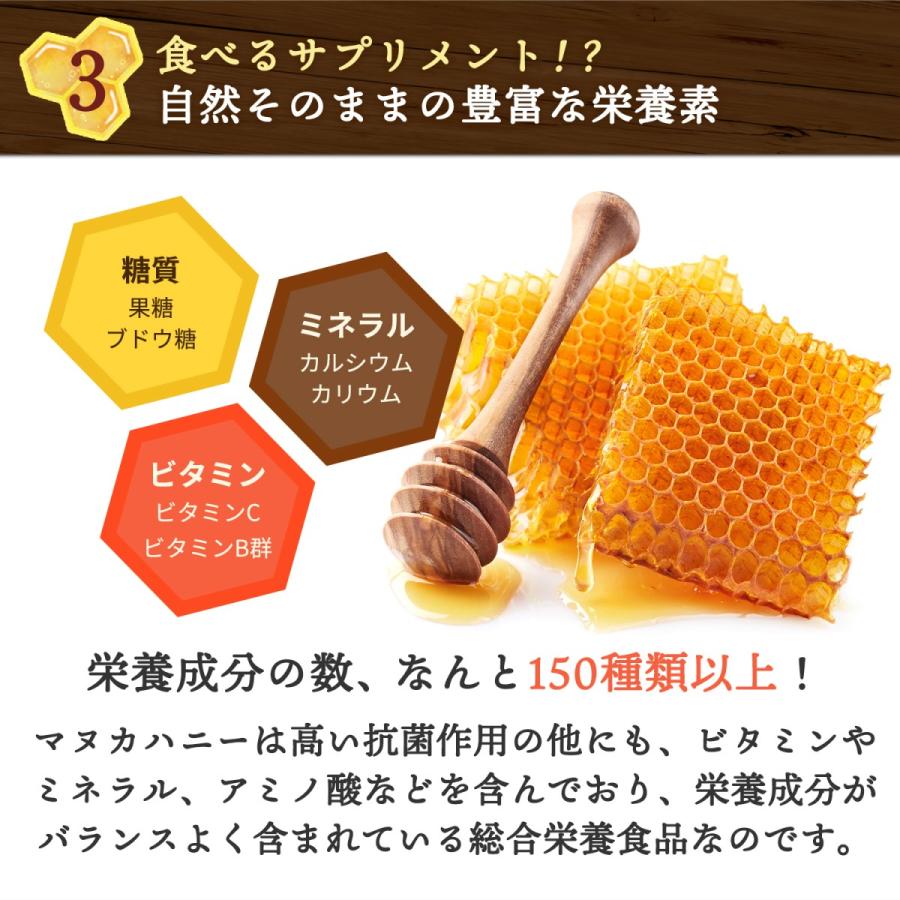 ニュージーランド産 マヌカハニーUMF5+ まとめ買い3個セット : 熊手の