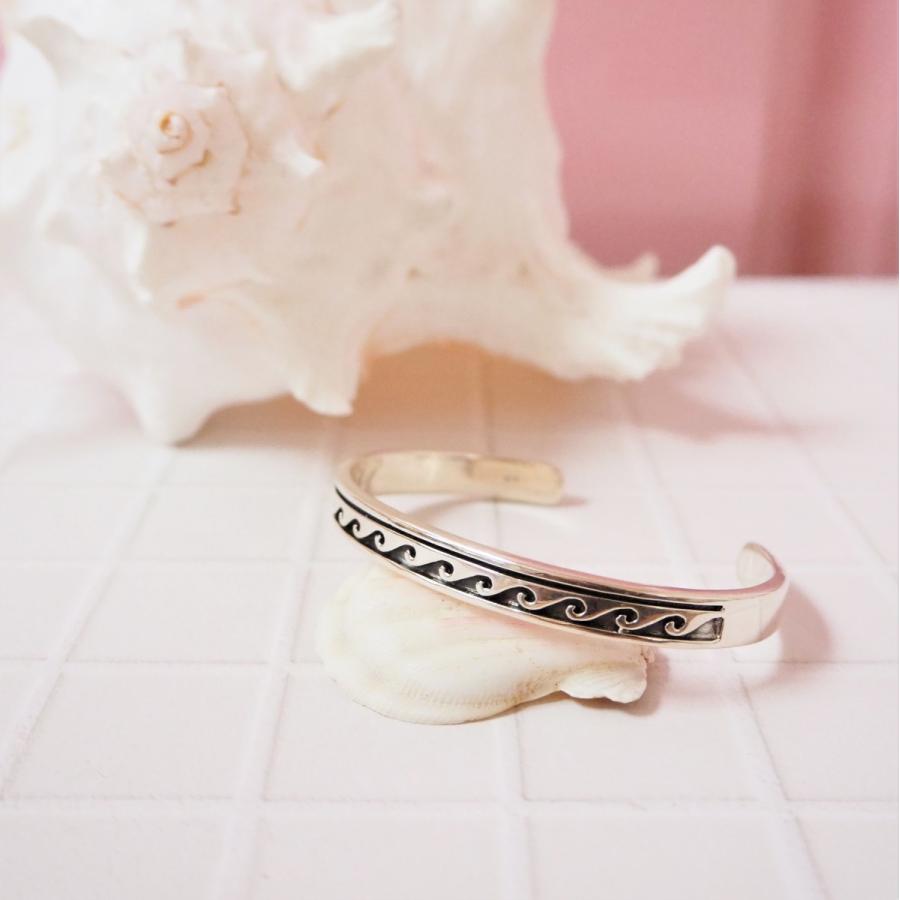 Wave Bangle シルバー9215 ウェーブバングル 波 女性 : SEARCH. - 通販