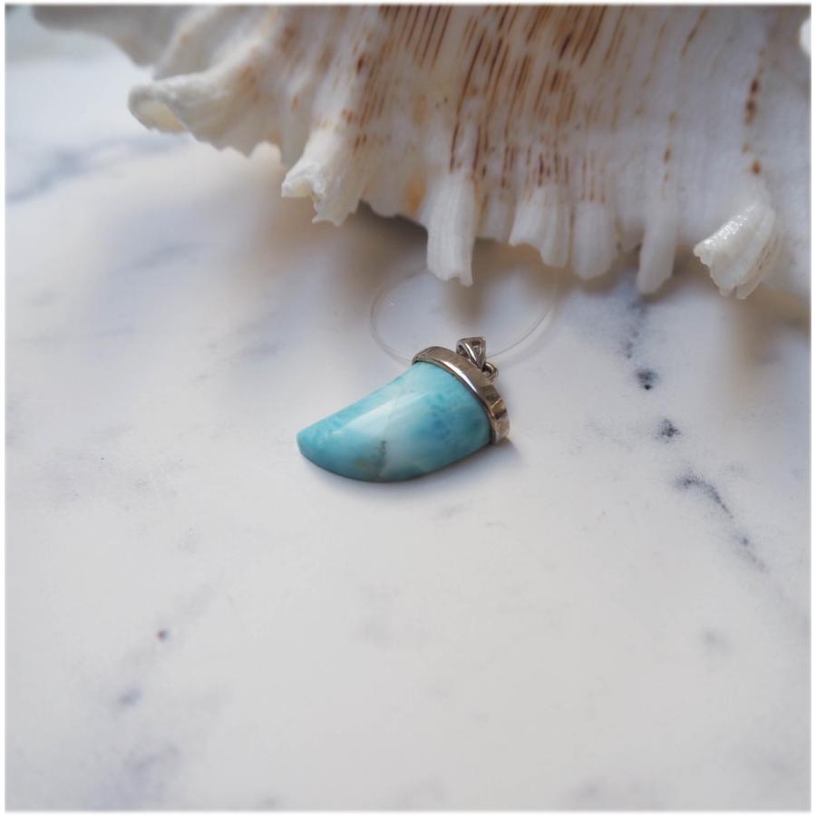 セイル ラリマーペンダント 海模様 天然石 シルバー925