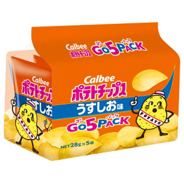 カルビー ポテトチップスうすしお GO5PACK 28gx5袋 8コ入り (4901330503017)｜39march