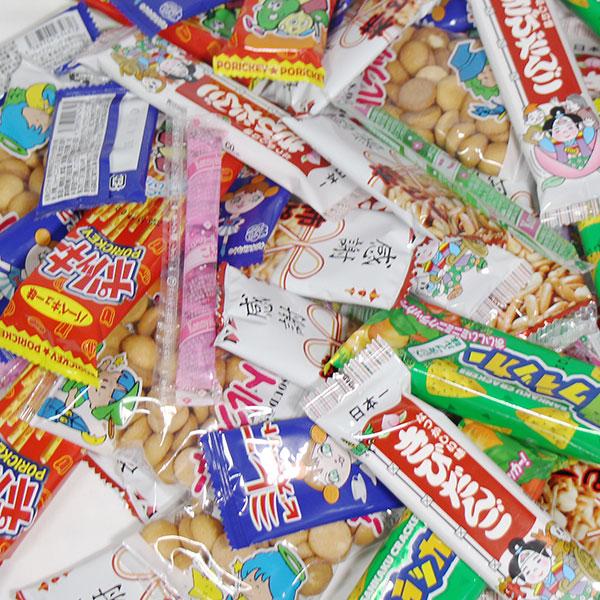 お菓子詰め合わせ SALE！ お菓子 詰め合わせ なつかし昭和の駄菓子箱【7種・55コ】(omtma9733k