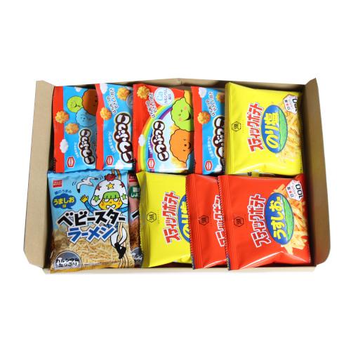 お菓子 詰め合わせ(全国送料無料)人気スナックのミニサイズセットE