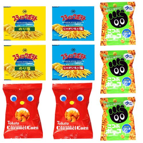 お菓子 詰め合わせ (全国送料無料) 東ハトと湖池屋のミニスナック