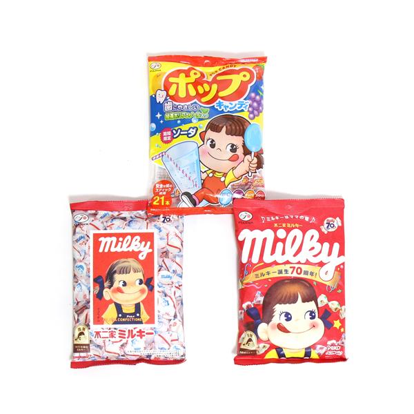 お菓子 詰め合わせ (全国送料無料) 不二家 ミルキー＆ポップキャンディ
