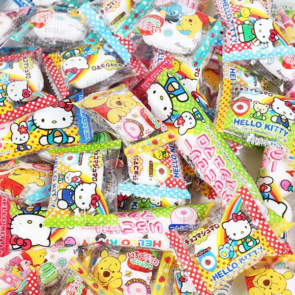 お菓子 詰め合わせ ハローキティとくまのプーさん エイワのマシュマロ