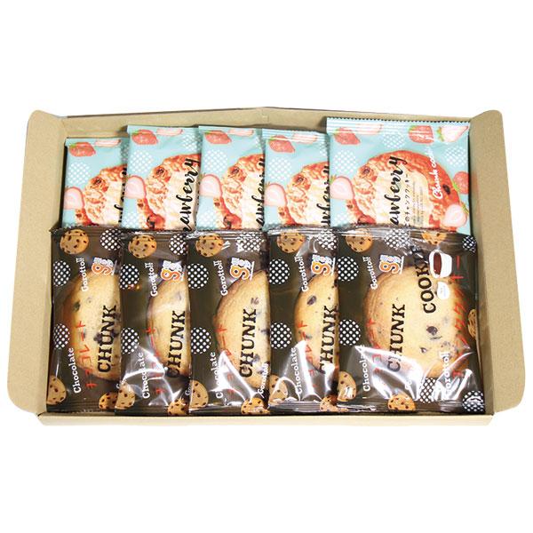 お菓子 詰め合わせ 銀の汐 2種のチャンククッキー(チョコ・いちご