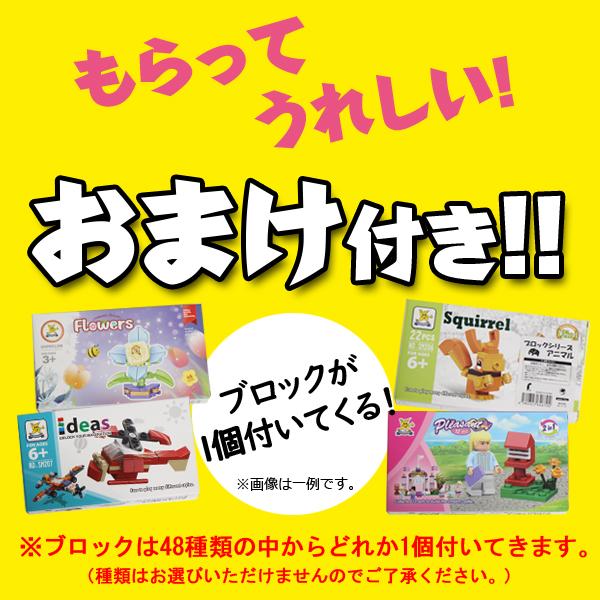 おまけ付き 新品未使用 4本まとめがお得 試供品付けます！ お菓子 詰め合わせ お子様おかしセット当たると良いね！！ブロック1個