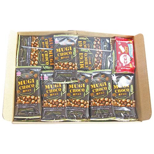 お菓子 詰め合わせ【ビスコおまけ付】1000円ポッキリ！麦チョコ 15コ