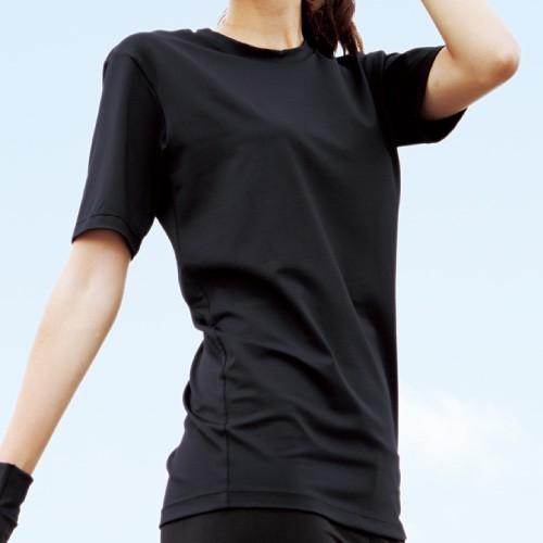 送料無料 アライヴン パワーTシャツ G ブラック 7302 ALIVEN