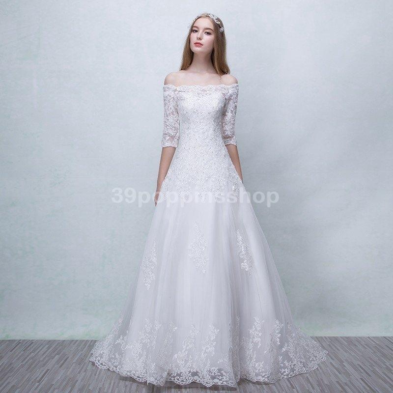 予約 Aラインドレス 安い ウェディングドレス 二次会 エンパイア 結婚式 ウエディングドレス 花嫁 大きいサイズ ロングドレス 袖 パーティードレス 披露宴 ブライダル Aライン サイズ Xs Www Paris Lechoixdutraiteur Fr