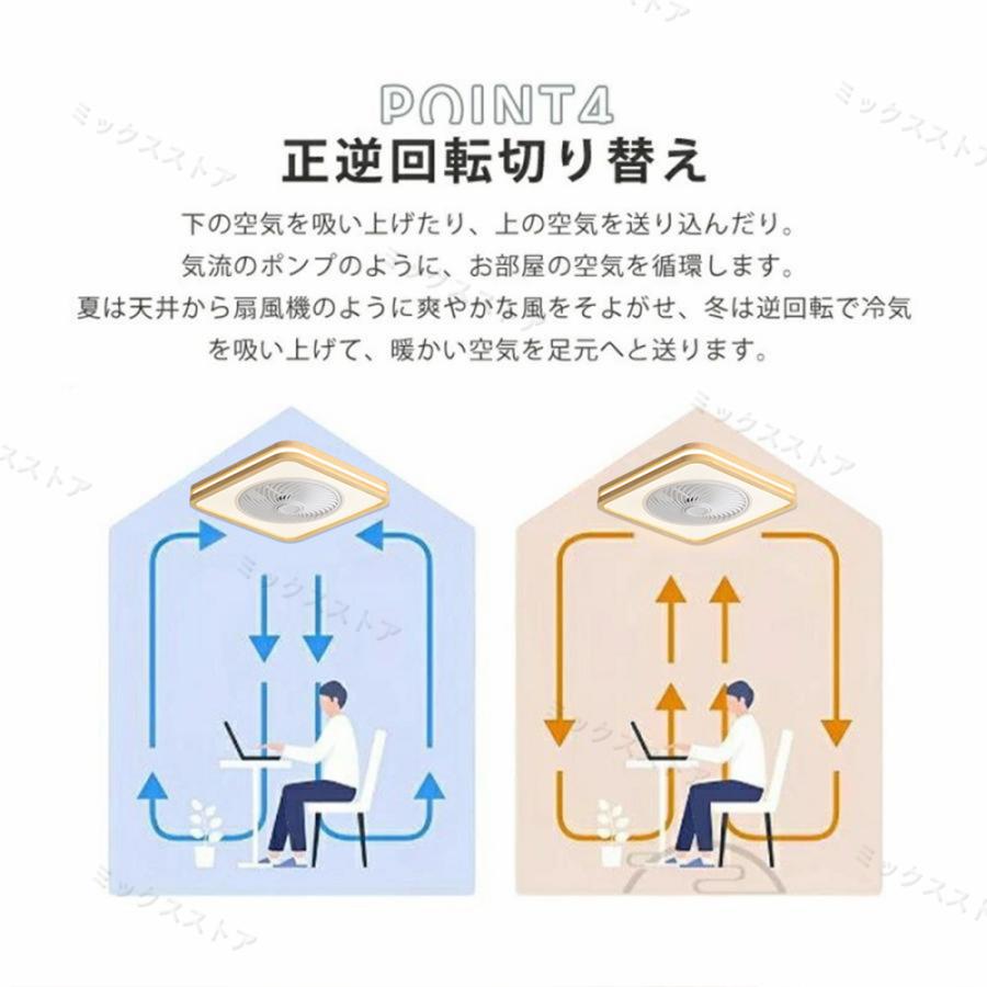シーリングファンライト LED 調光調色 正の反転 シーリングファンライト LED 調光調色 正の反転