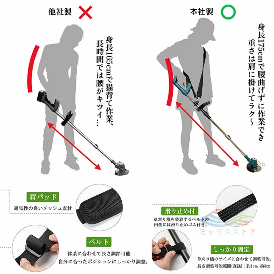 即納】草刈機 草刈り機 刈払機充電式 電動 マキタ 18Vバッテリー 即納】草刈機 草刈り機 刈払機充電式 電動 マキタ 18Vバッテリー