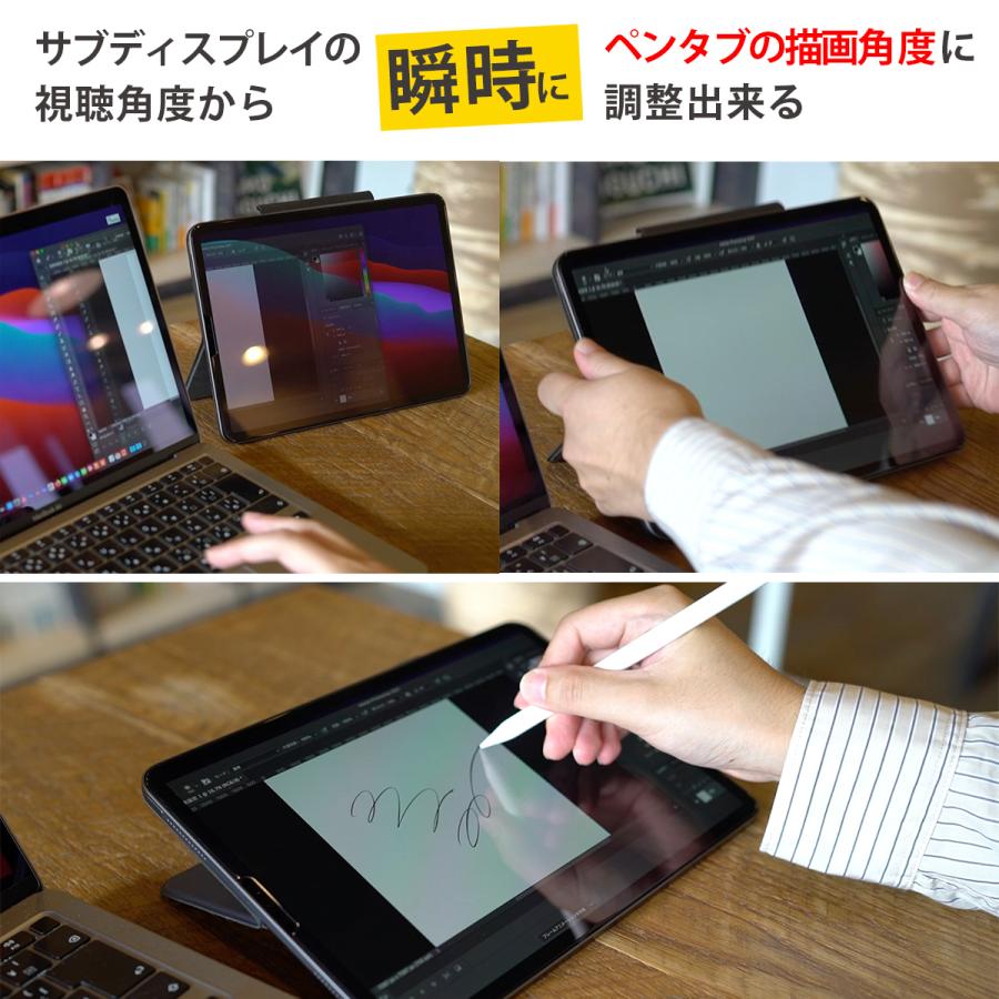 And S Mサイズ 後付スタンド タブレット 無段階 キックスタンド 19度から77度 Ipad Pro Air 10 9 13inch 汎用 Sananssm 39 Store Thanks 通販 Yahoo ショッピング