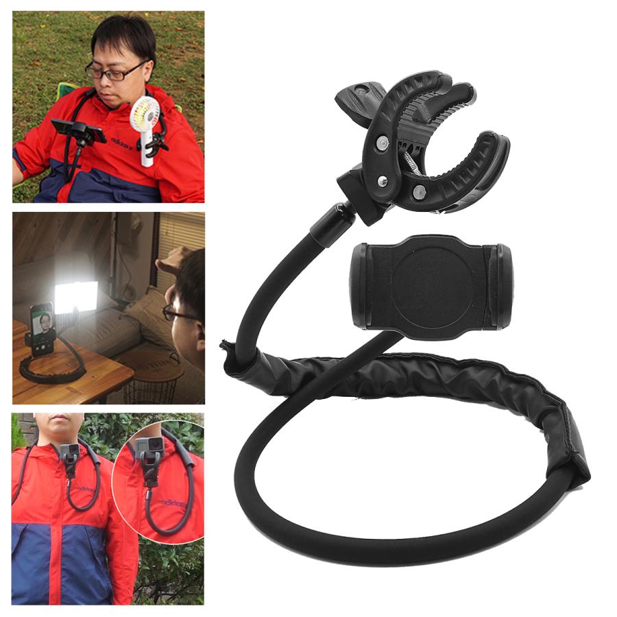 DRAGON CLAW TWINS スマホホルダー アームスタンド 寝ながら 首掛け 手ぶら フレキシブル 三脚 自撮り タブレット GoPro 傘 SANBASHI |  | 01