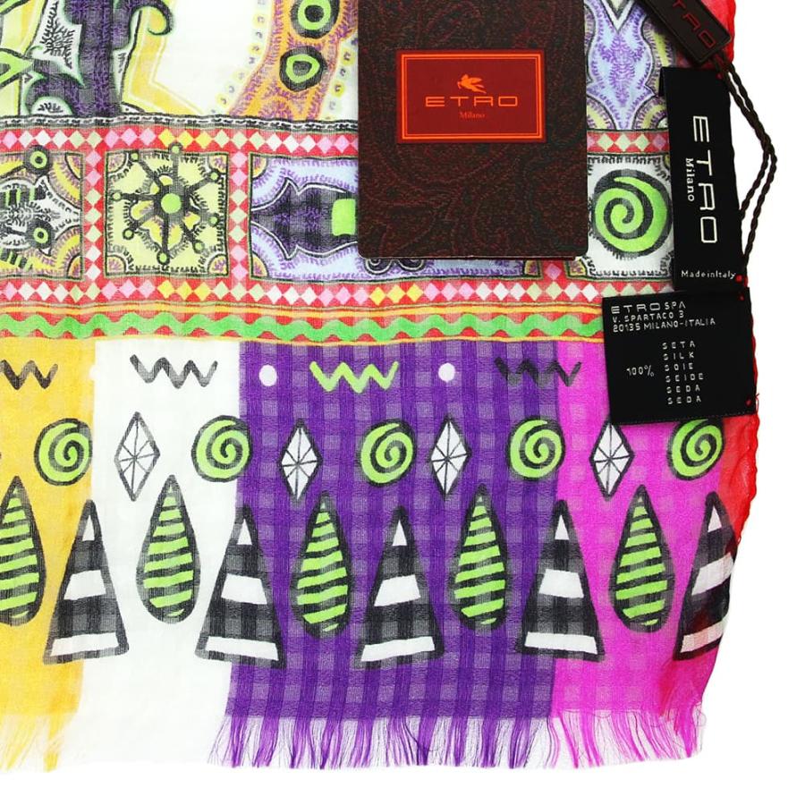 ETRO エトロ スカーフ シルク マルチカラー Scarf Multi Silk ETRO エトロ スカーフ シルク マルチカラー Scarf Multi Silk