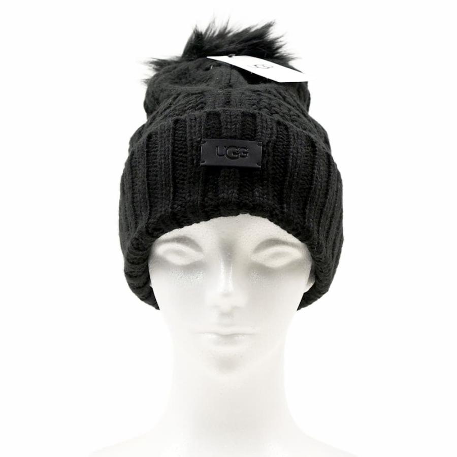 UGG（アグ） 並行輸入品 ニット帽 帽子 ハット ブラック チェスナット