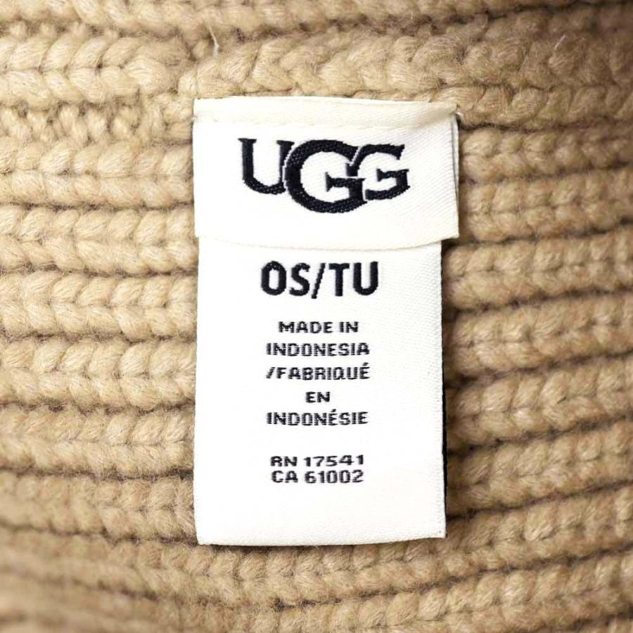 UGG（アグ） 並行輸入品 ニット帽 帽子 ハット ブラック デコ ホワイト