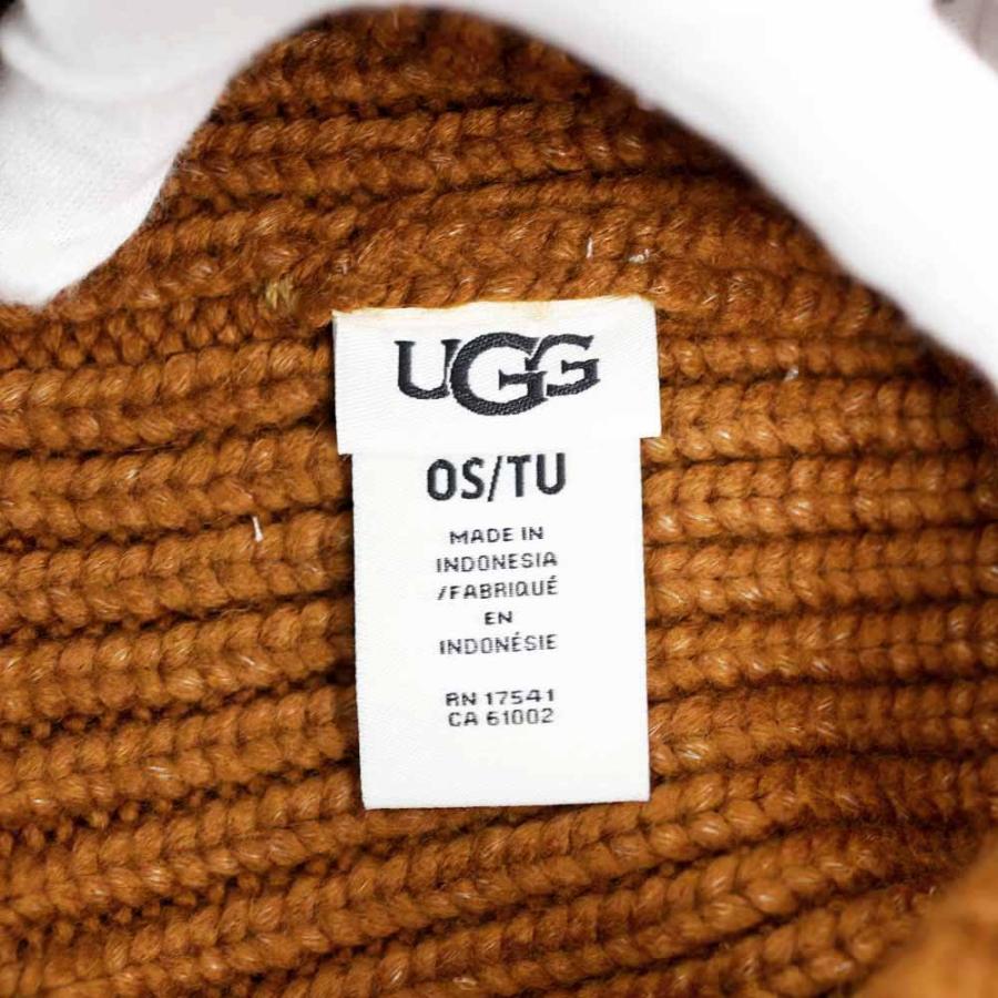 UGG（アグ） 並行輸入品 ニット帽 帽子 ハット ブラック デコ ホワイト