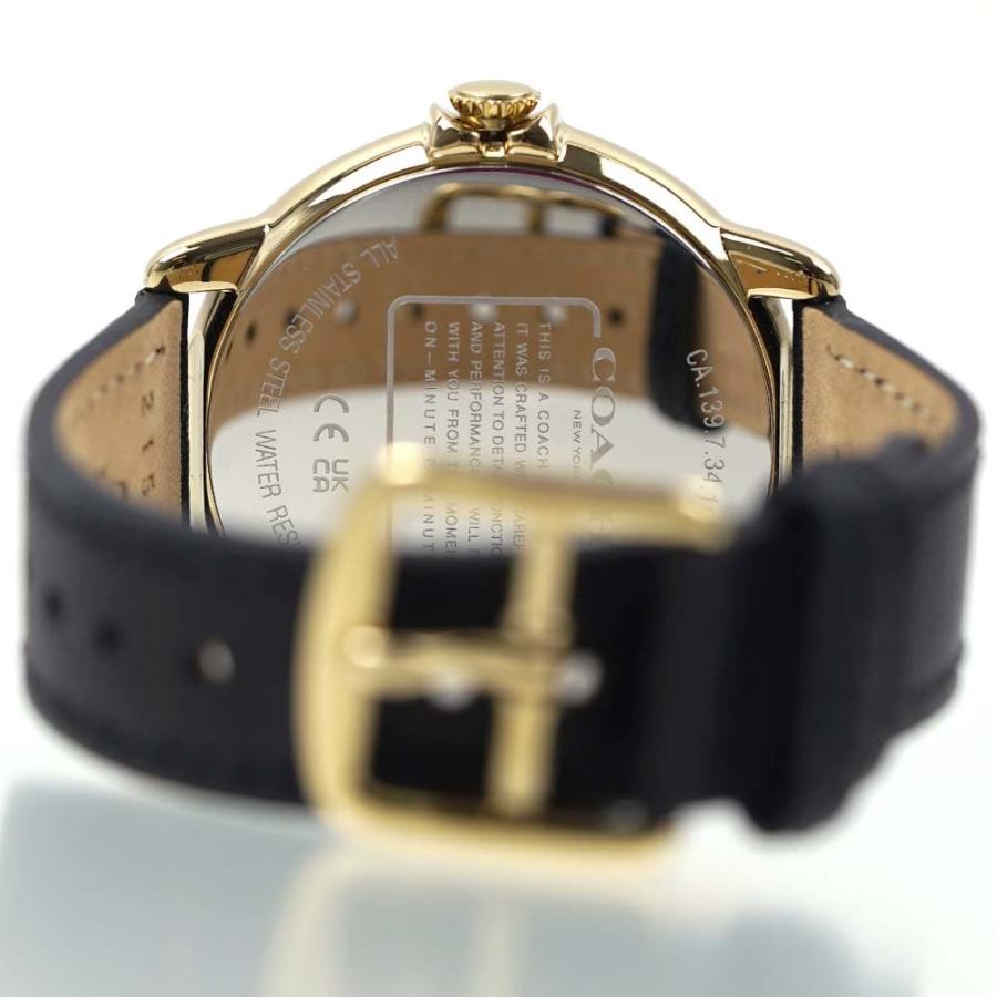 コーチ 腕時計 レディース アーデン ブラック ホワイト ゴールド  