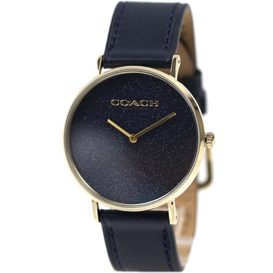 COACH コーチ 腕時計 ペリー 36mm ラウンド ネイビー×ゴールド 