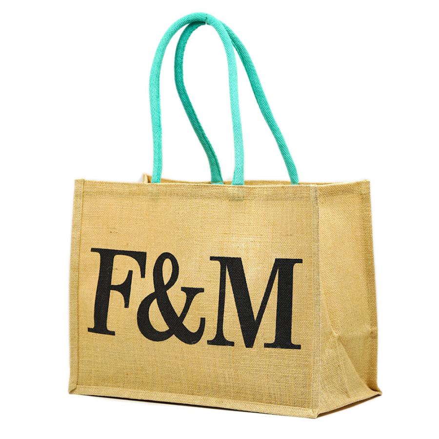 フォートナムアンドメイソン F&M エコバッグ ジュートバッグ フォートナムアンドメイソン F&M エコバッグ ジュートバッグ