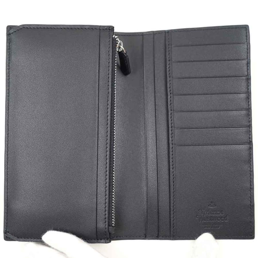 ヴィヴィアン ウエストウッド 長財布 二つ折り メンズ Vivienne WestWood KENT LONG WALLET WITH ZIP BLACK 51050050 40187 N409｜39surprise｜04