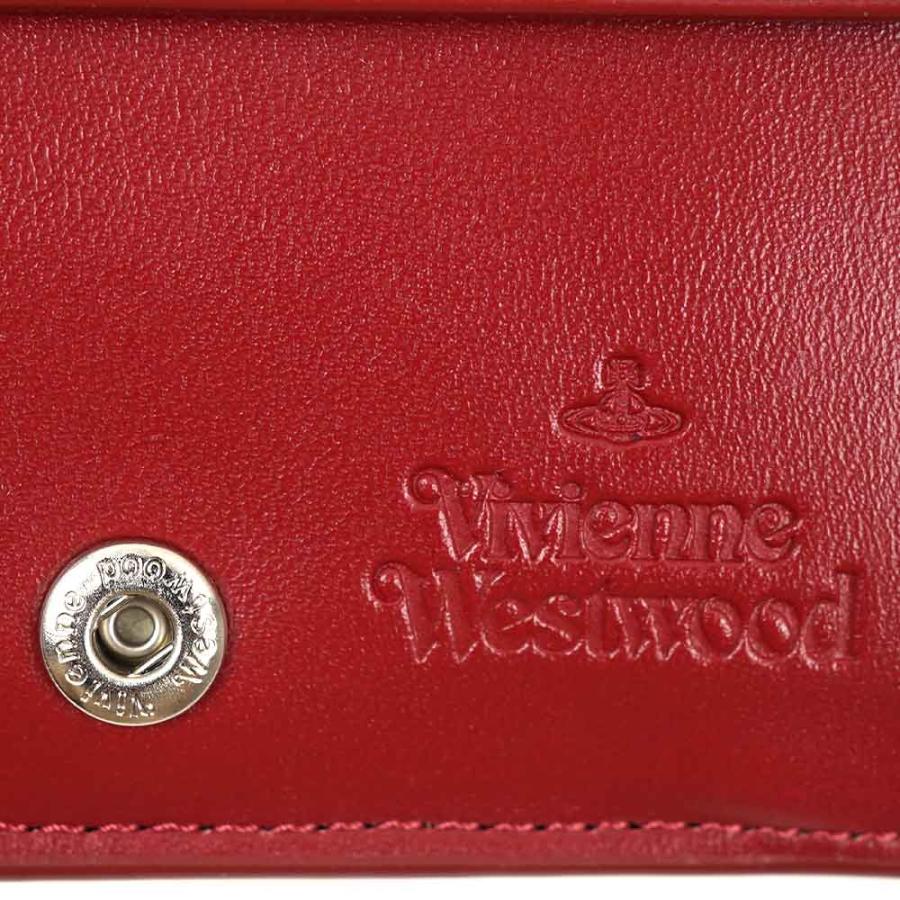 ヴィヴィアンウエストウッド 二つ折り財布 ショルダーウォレット Vivienne Westwood POLLY CARD CASE WITH CHAIN RED CAHO-CARD HOLDER 51130003 01837 H401｜39surprise｜07