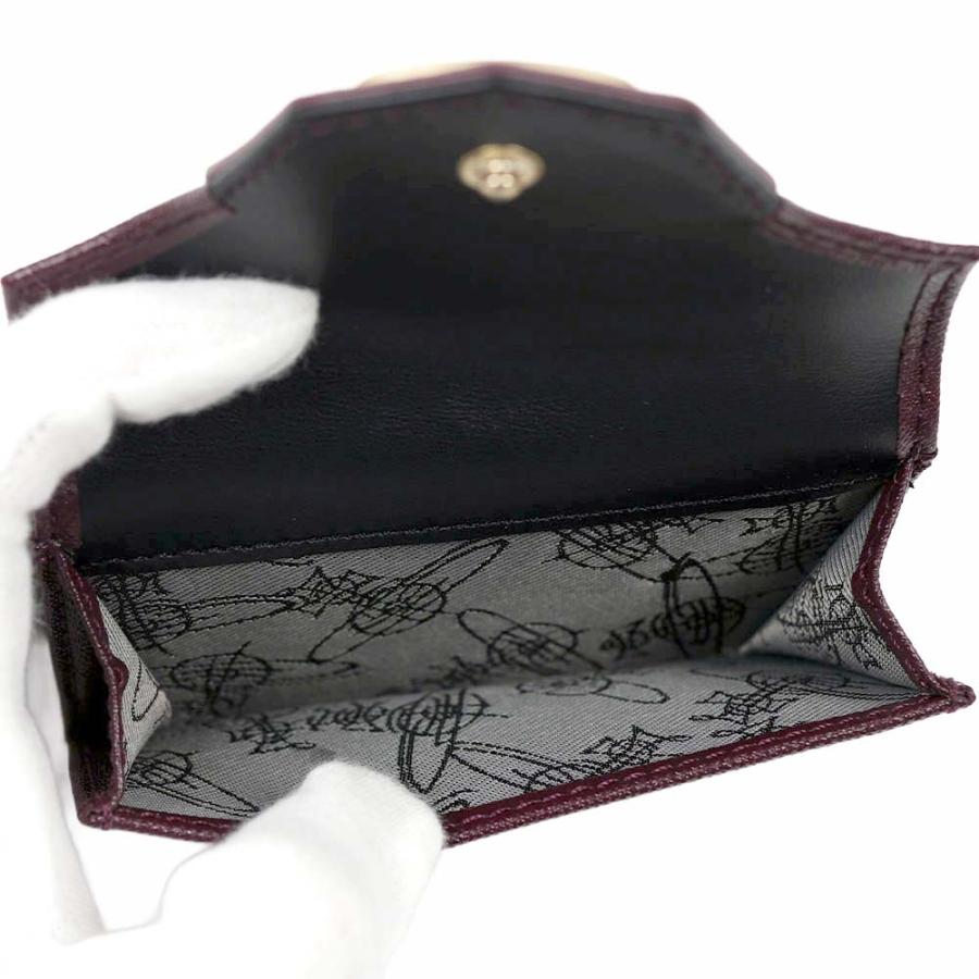 【新品未使用】VivienneWestwood 三つ折り財布 バーガンディ大人気 Vivienne Westwood ヴィヴィアン ウエストウッド 財布 三つ折り