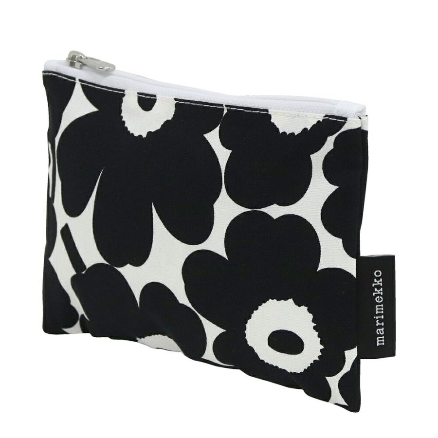 新品未開封　marimekko unikko 黒　エプロン　ポーチ　2点セット marimekko（マリメッコ） 並行輸入品 ポーチ コットン 小物入れ KAIKA