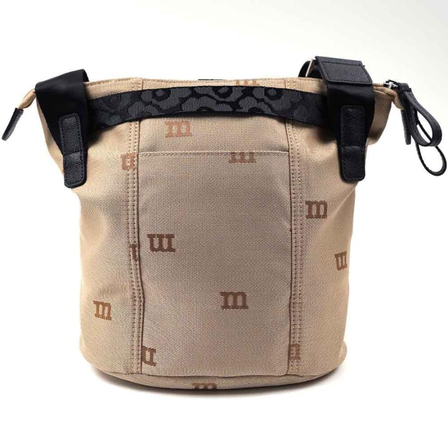 マリメッコ ショルダーバッグ 斜めかけバッグ オールMロゴ ベージュ  