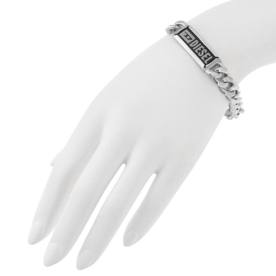 ディーゼル ブレスレット DIESEL メンズ ロゴID プレート チェーン