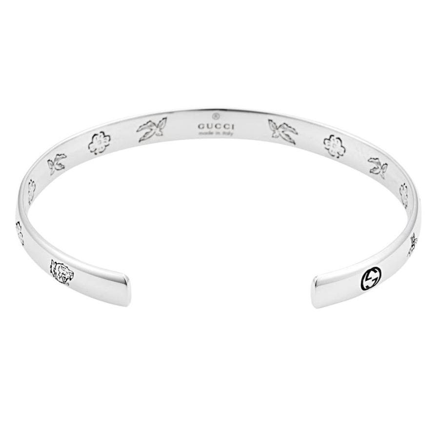 廃盤品】GUCCI グッチ シルバー バングル ブレスレット 廃盤品】GUCCI グッチ シルバー バングル ブレスレット